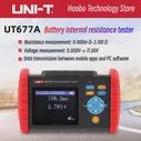 Тестер внутреннего сопротивления батареи UNI-T UT677A Тестер сопротивления Аккумуляторной батареи Напряжение Температура Емкость ESR